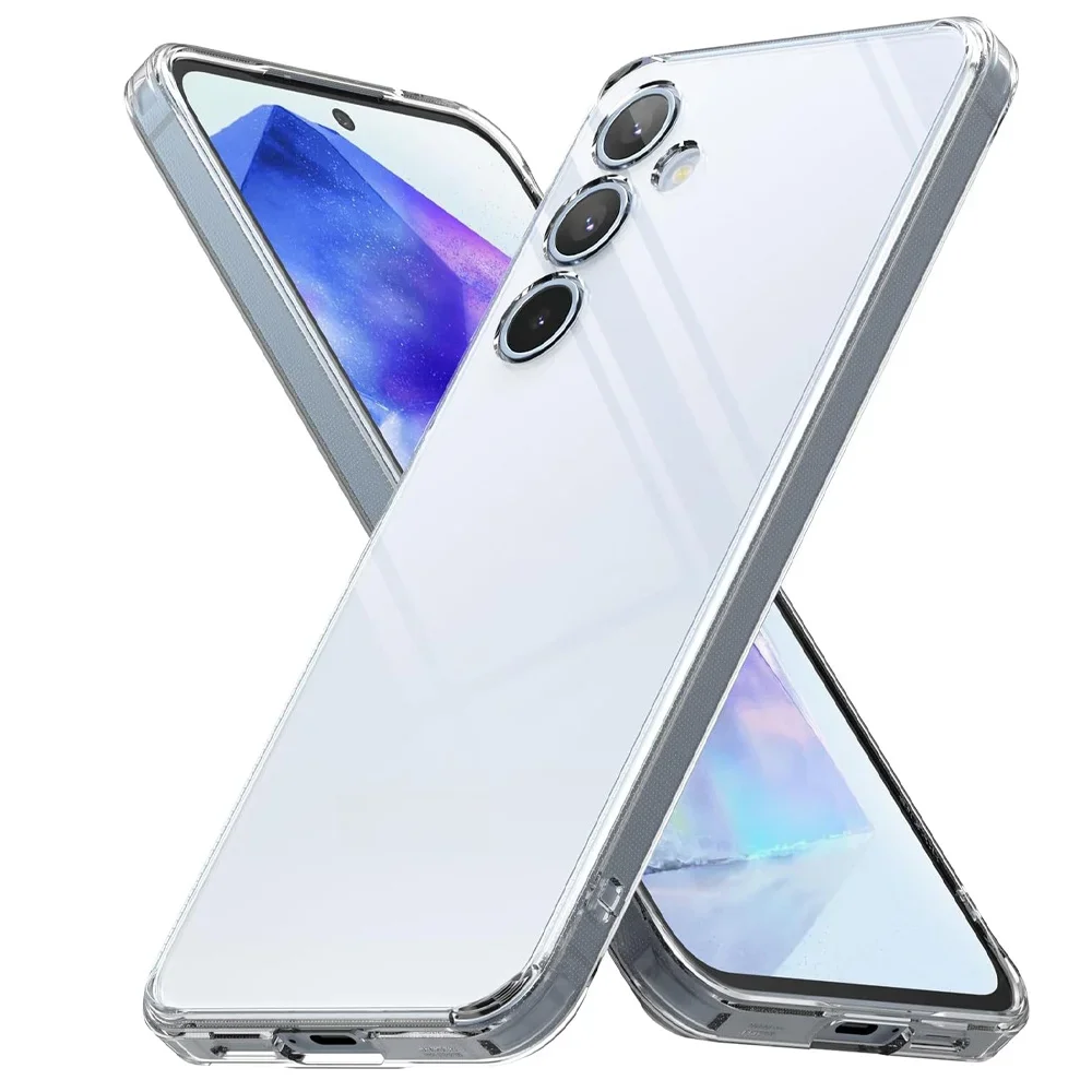 Samung a55 a35 a25 a15 a16 a35 a06 caso claro capa de silicone para samsung galaxy a55 a35 a25 5g