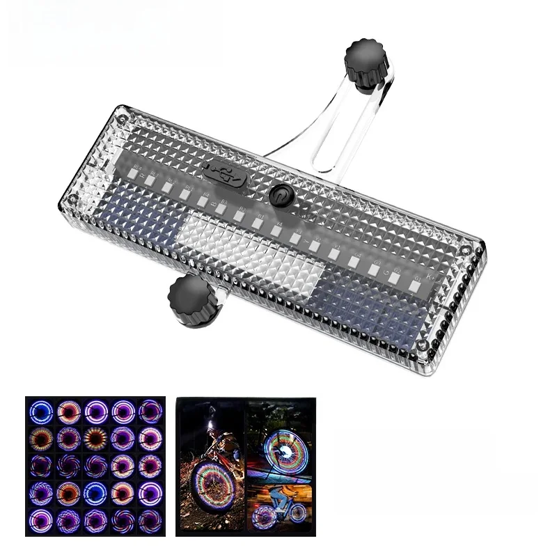 AliExpress cycle zone Solar Bicycle Flash Spoke Lights Motion Sensing Bike Wheel Light MTB Bike Colorful LED Neon Warning Spoke Lamp for Cycling