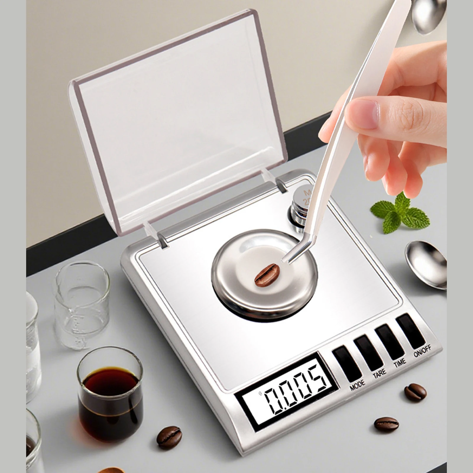 Precision Jewelry Scale Digital Pocket Scale 50 x 0.001G Compact Professional Weighing Instrument Weighing Tool High Accuracy