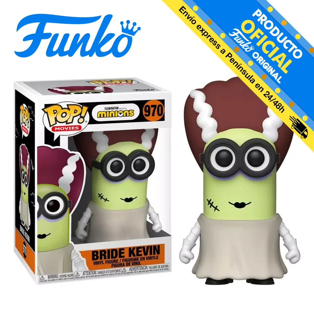 Funko Pop! Minions-girlfriend Kevin, reference 49791, number 970, original, kids toys, girls toys, original gifts, collector, figure, dolls, shop, with box, new, official license