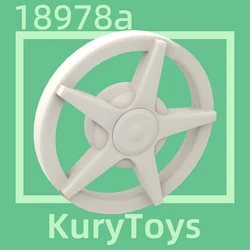 Kury Toys DIY MOC For 18978a 10pcs Building block parts For Wheel Cover 5 Spoke - for Wheel 18976