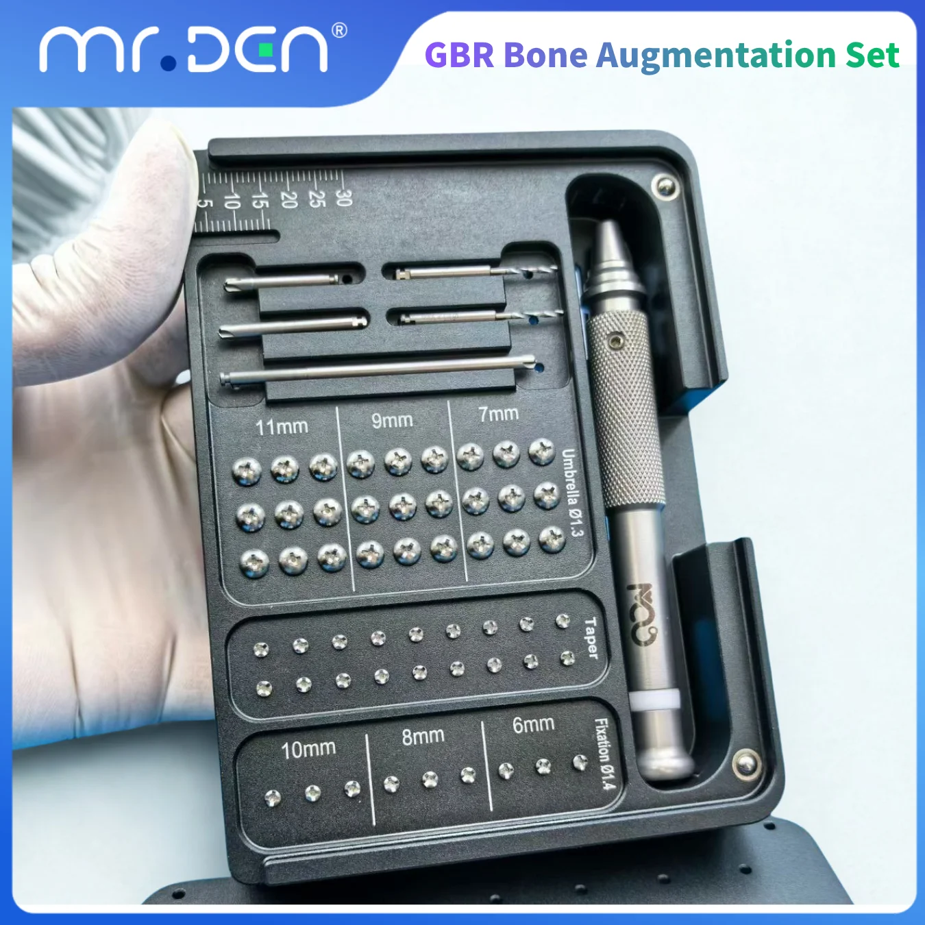 High Quality GBR System Implant Kit Manual Power Source Dental Oral Instruments Titanium Threaded Bone Tack Screw