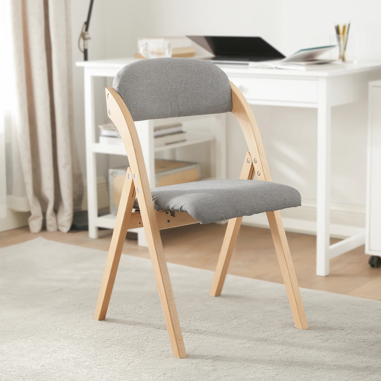 SoBuy FST92 Folding Kitchen Chairs with Padded Seat and Backrest 3