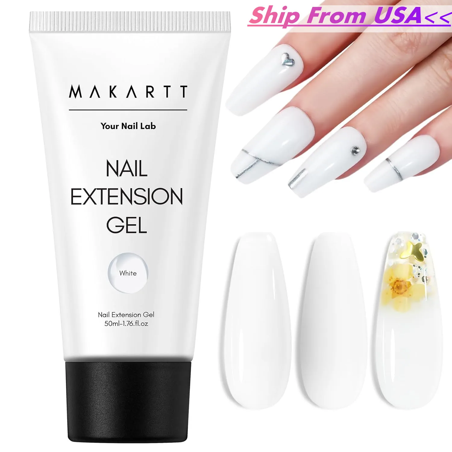 

Makartt Poly Nail Extension Gel for Nails ,Clear Pink Builder & Sculting Soak Off Hard Gel for Strong Natural Look for Beginer