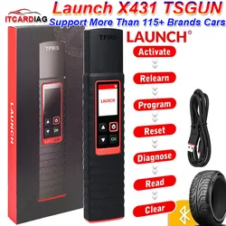 Launch X431 TSGUN TPMS 433+315MHZ 2 In1 RF-Sensor Handheld X-431 TSGUN Car Tire Pressure Detector Programming Diagnostic Tools