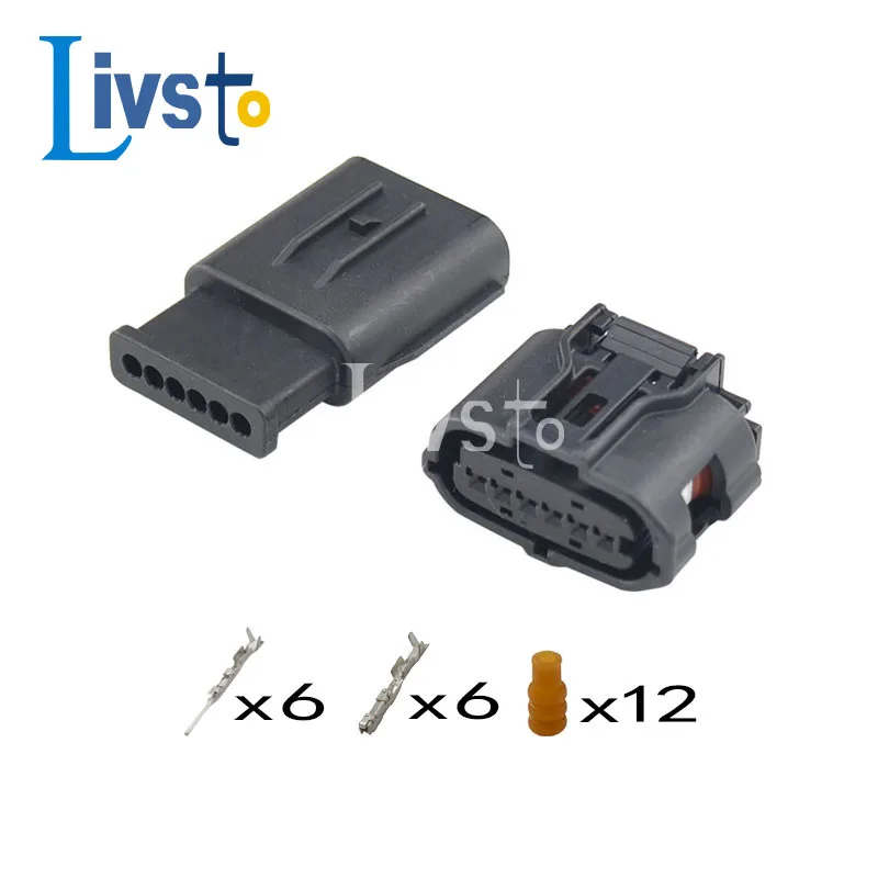 

5/20/50/100 Sets 6 Pin 0.6 Mm Auto Accelerator Pedal Sensor Female Male Auto Connector For Toyota Subaru 6189-1083 90980-12303