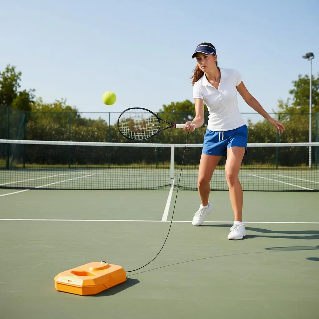 Tennis Practice Ball Rebounder Set Elastic String Training Tool for Professional Tennis Rebounder Solo Training Equipment
