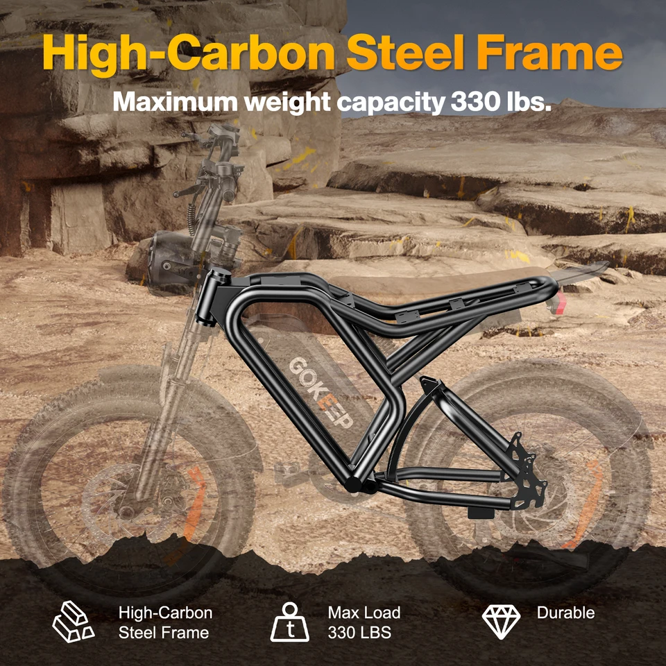Off Road E Bike Adult Electric Bicycle 1500w 48V 18.2ah Mountain Electric Bike 16 Inch Fat Tire Outdoor Entertainmen image 6