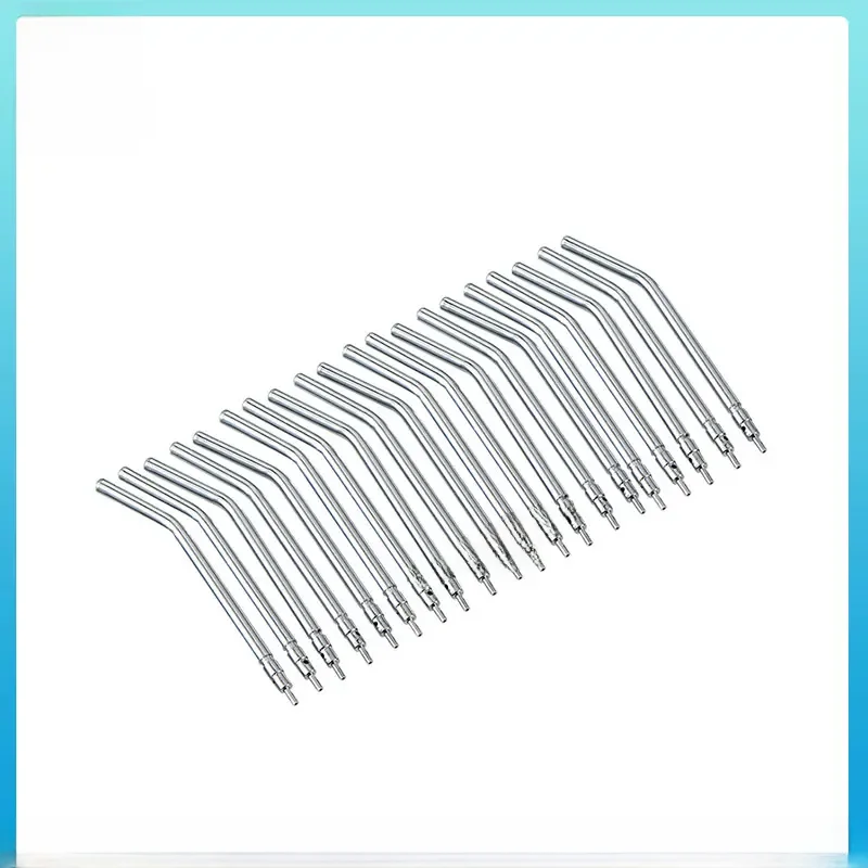 Embouts de seringue dentaire à 3 voies, 10 pièces, buses de pulvérisation en acier inoxydable, pointes de pulvérisation d'air et d'eau, Triple seringue pour Tube à 3 voies