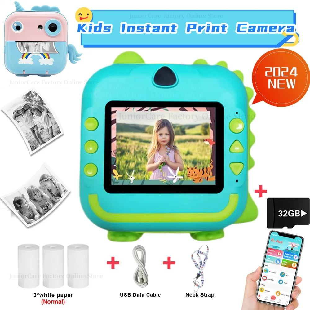 Kids Instant Print Camera Boy Girl Digital Photo Camera With Thermal Print Children Educational Toys Gifts Mini Thermal Printer