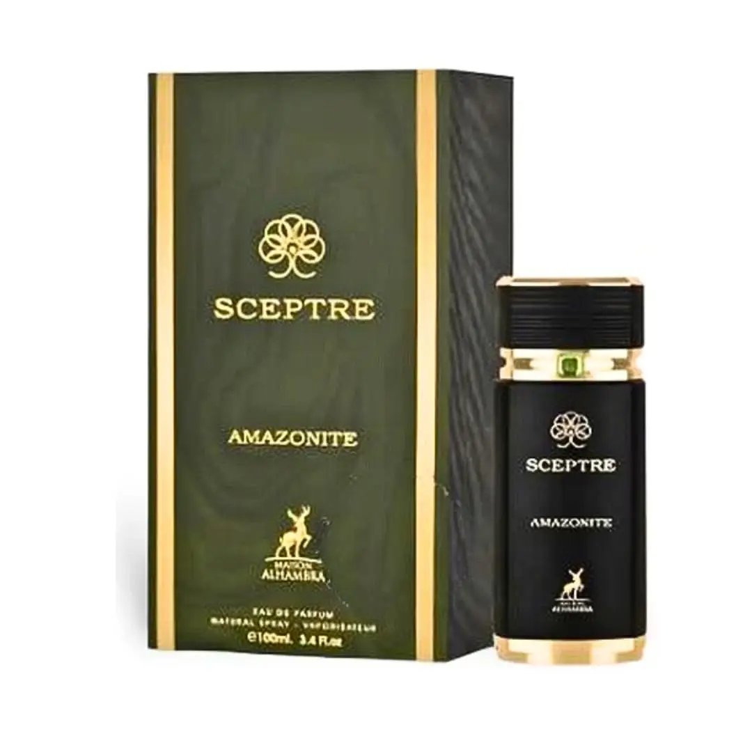 Maison Alhambra Sceptre Perfume Set Amazonite & Bronzite Eau De Parfum 100ml Unisex Arabian Luxury Long Lasting Fragrance Gift Set view 2