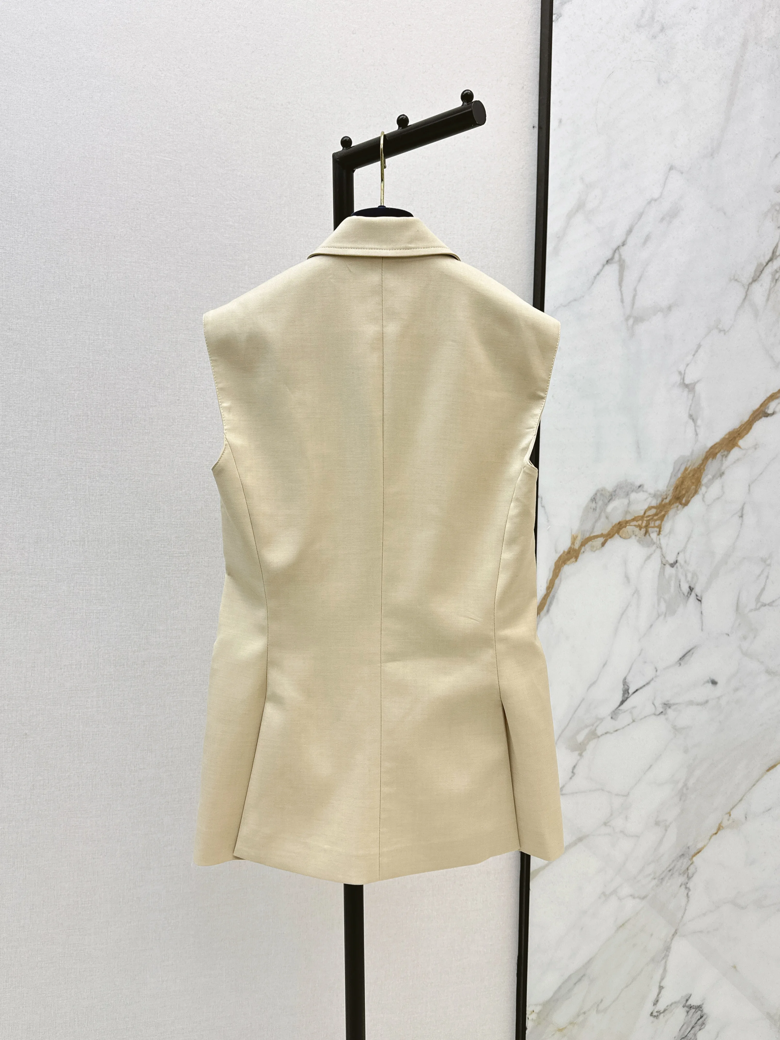 

2025 New Suit Set Shorts Vest Solid Cotton Lapel Pockets Fashionable Versatile Slimming Figure-hugging Spring Summer