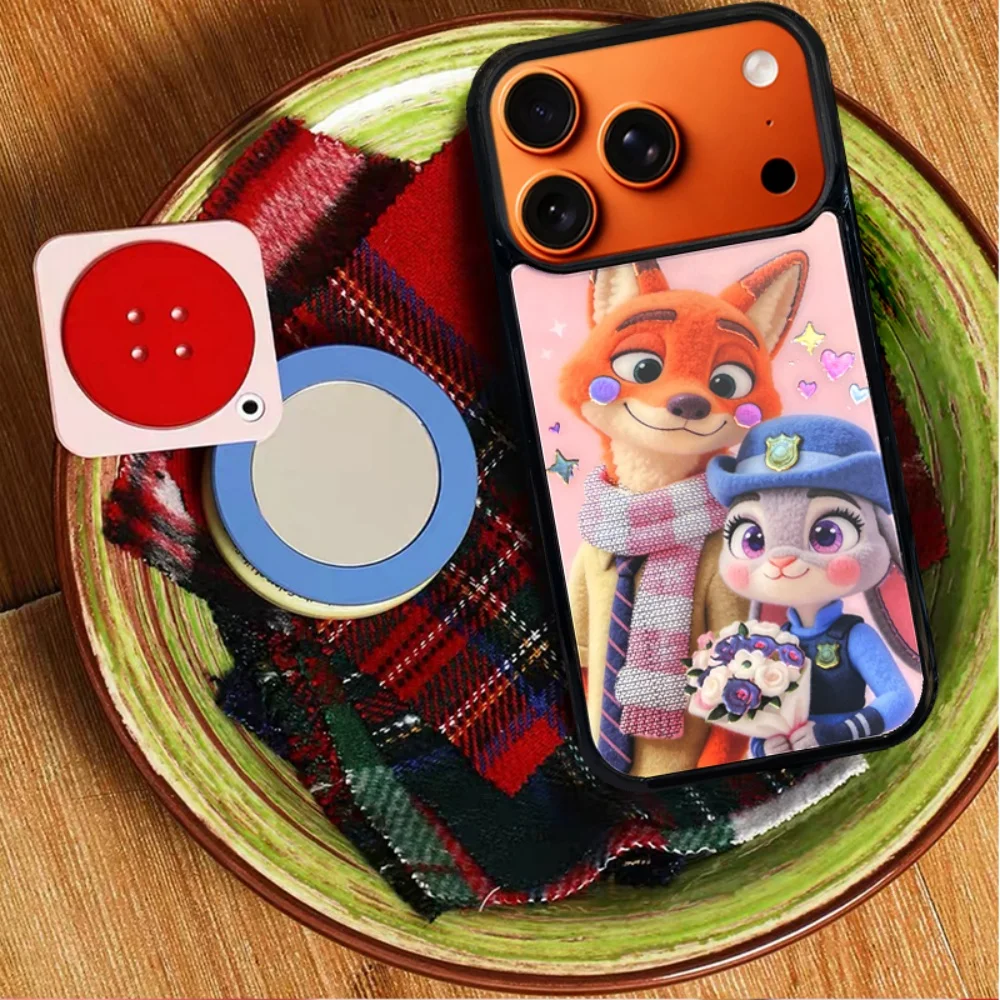

Gilt Zootopia Judy bouquet and scarf photo magnetic phone case,suitable for iPhone14/15/16/17ProMax,popular new protective case