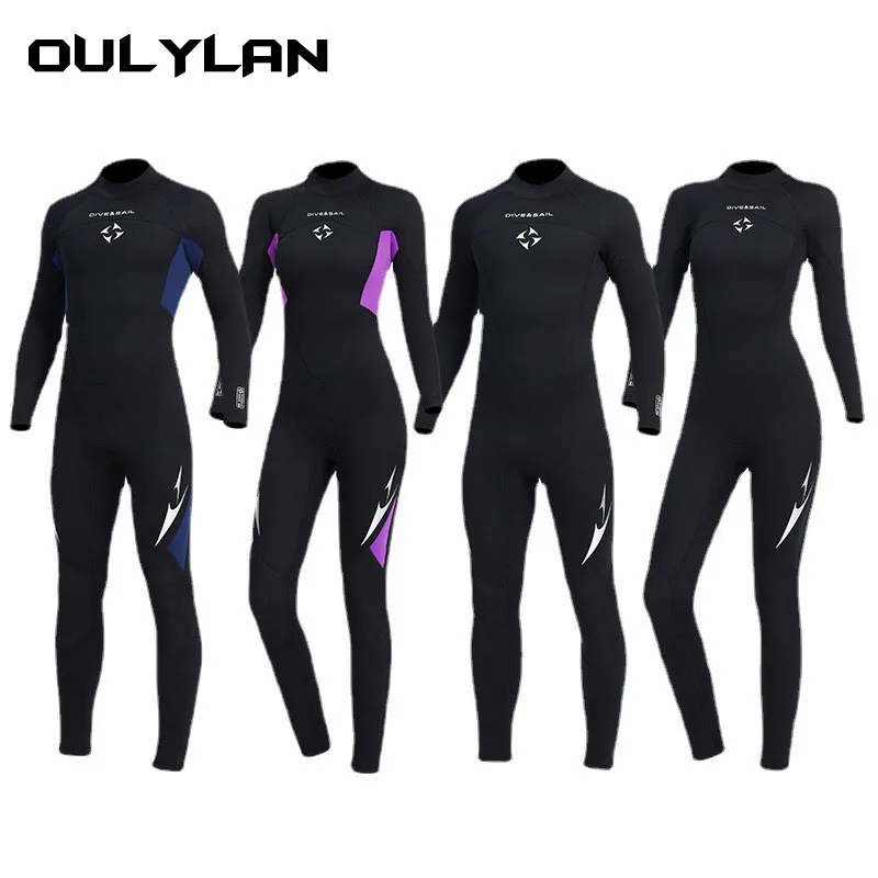 

OULYLAN 3MM Wetsuit Premium Men for Deep Neoprene Scuba Diving Suit Snorkeling Thickened Warm Wetsuit Swimming Kayaking Surf Su