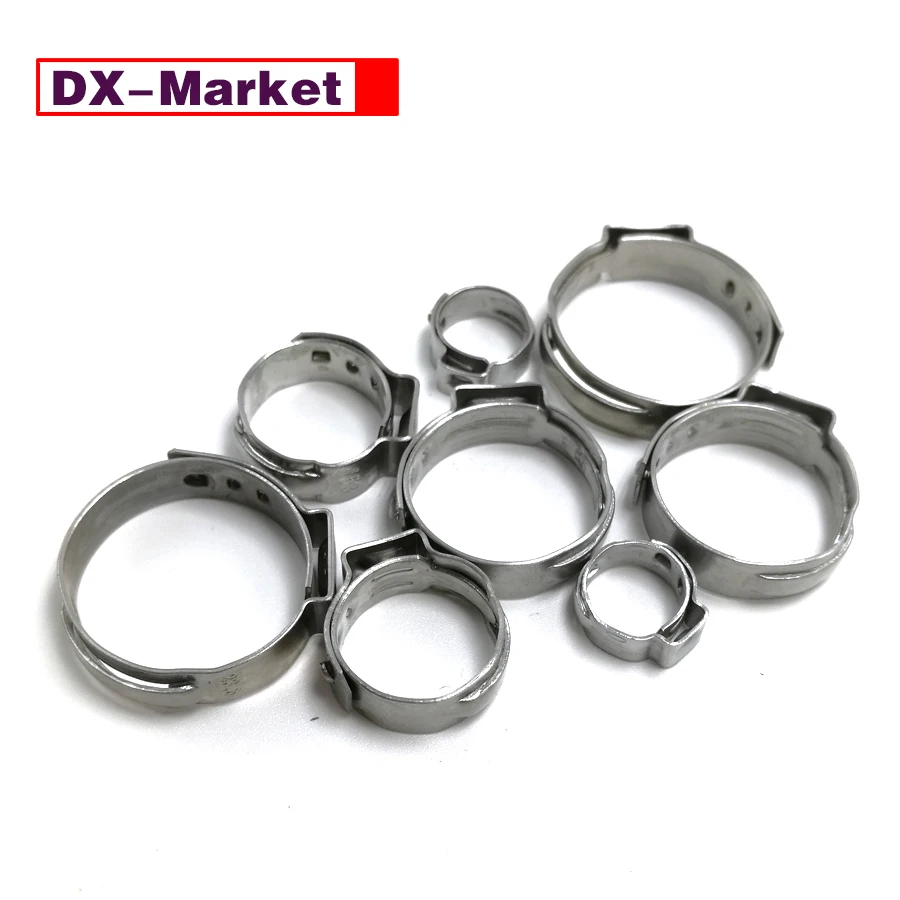 54.3มม.-75.5มม.,304สแตนเลสสตีลเดี่ยวหู Clamp คลิปยึด Band Tube Clamp ,C014