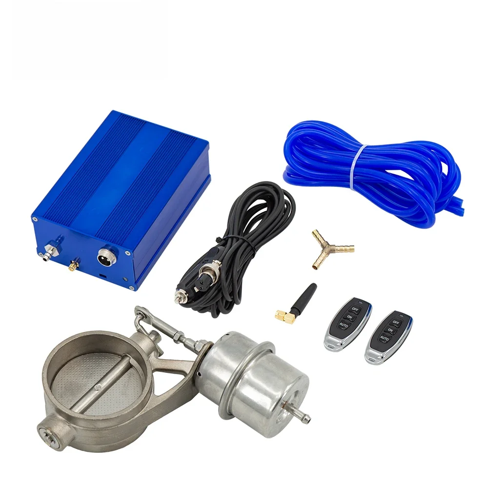 Universele 2 "/2.36"/2.5 "/2.75"/3 "inch Uitlaat Vacuümpomp Vacuümklep Control Unit Set Uitlaat Knipsel Klep Met Afstandsbediening - afbeelding 2