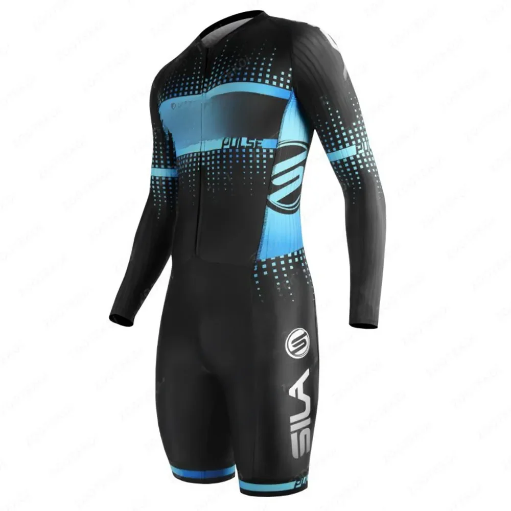 AliExpress Sila Skating Speed Inline Skating Suit Triathlon Men's Cycling Running Wetsuit Outdoor Bike MTB Team Sport Training Game Trisuit
