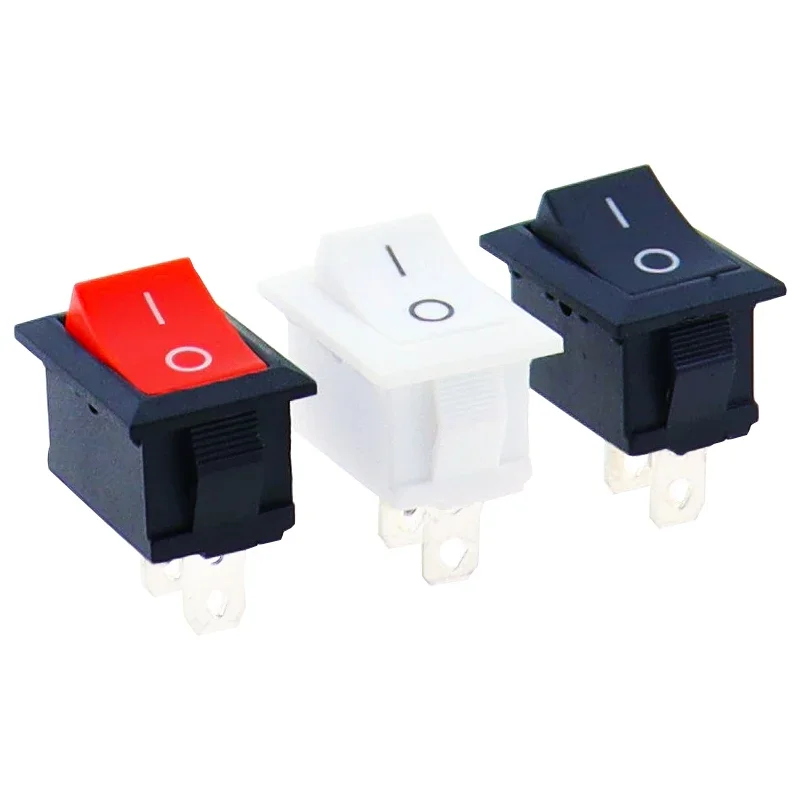 10 sztuk/partia KCD1 2 Pin 250V 3A przełącznik łodzi 21*15 zatrzaskowy SPST ON OFF przełącznik położenia kołyskowego — zdjęcie 2