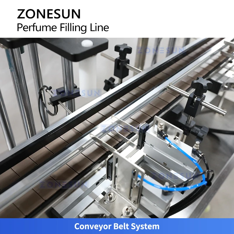 ZONESUN ZS-FAL180X11 Linea di produzione di tappatura per riempimento di bottiglie di profumo Attrezzatura per riempimento di liquidi cosmetici