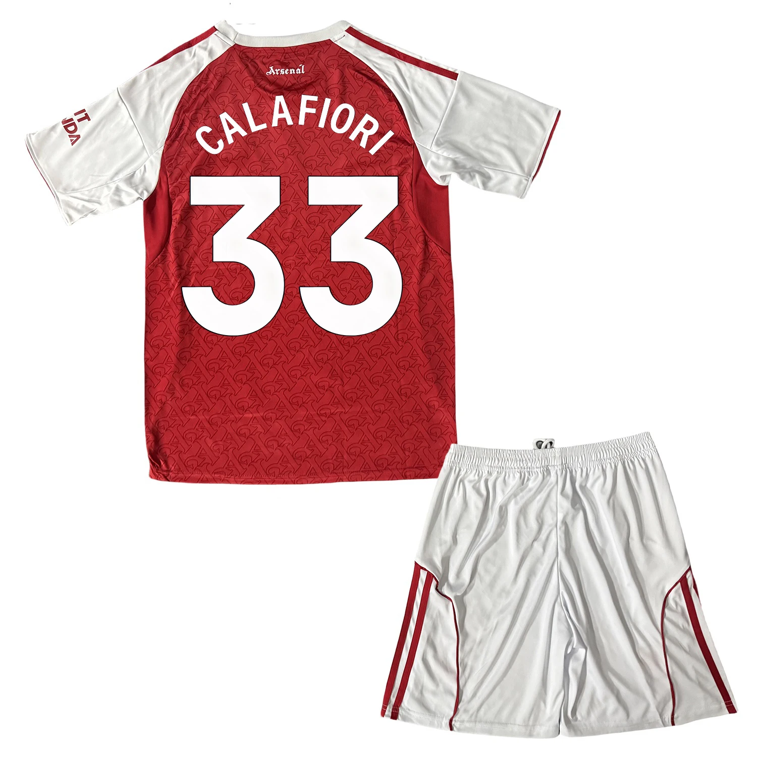 

25-26 Mens/Kids New Activewear ARS Soccer #33 Calafiori Jerseys Fashion Sports T-Shirt Red