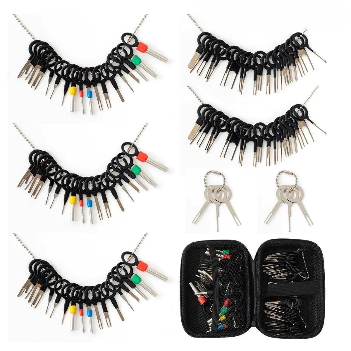 Extracteur de connecteur de retrait de Terminal de voiture, extracteur de broche, broche de dégagement, outils mécaniques de voiture pour la réparation automobile, 100/3 pièces