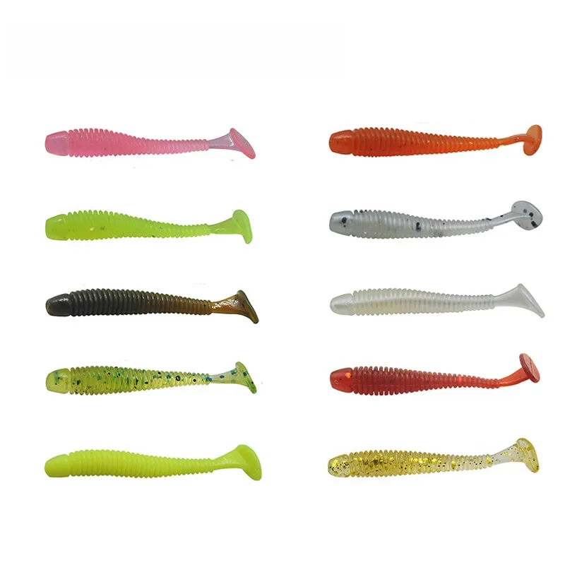 Proleurre Saturn Worms 0.7g 4.5cm miękkie przynęty Carping Fishing T Tail silikonowe Maggot Worm woblery Pesca akcesoria wędkarskie — zdjęcie 2