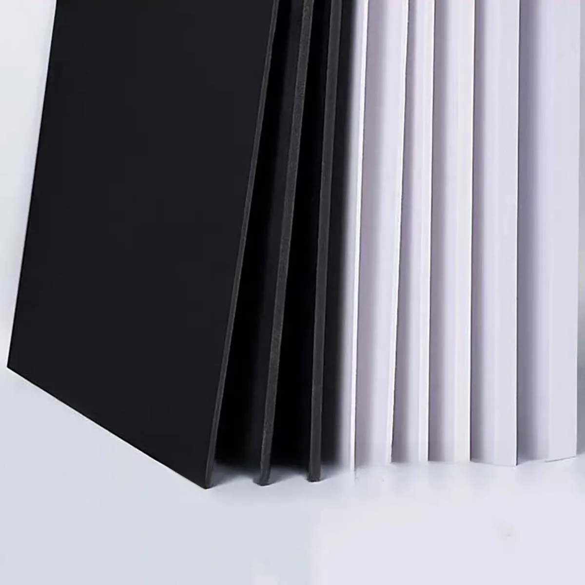 Panneau Chevron noir/blanc 200x300mm, feuille de PVC épaisseur 1/2/3/5/7mm, modèle Architectural, panneau en mousse haute densité fait à la main, 3/5 pièces