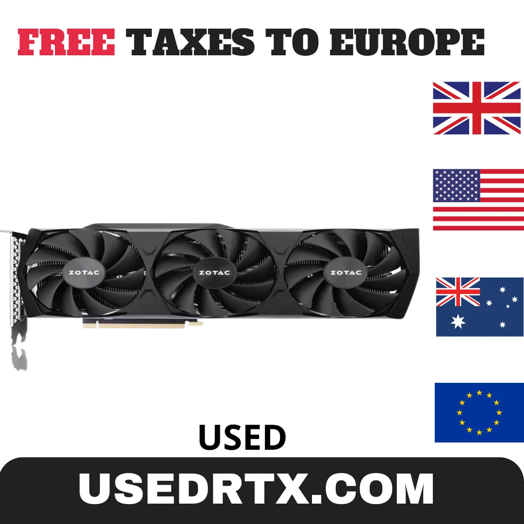 2024 бывшая в употреблении видеокарта ZOTAC GeForce RTX 3070 8GD6 RTX 3070 8 Гб GDDR6 256bit GPU графическая карта