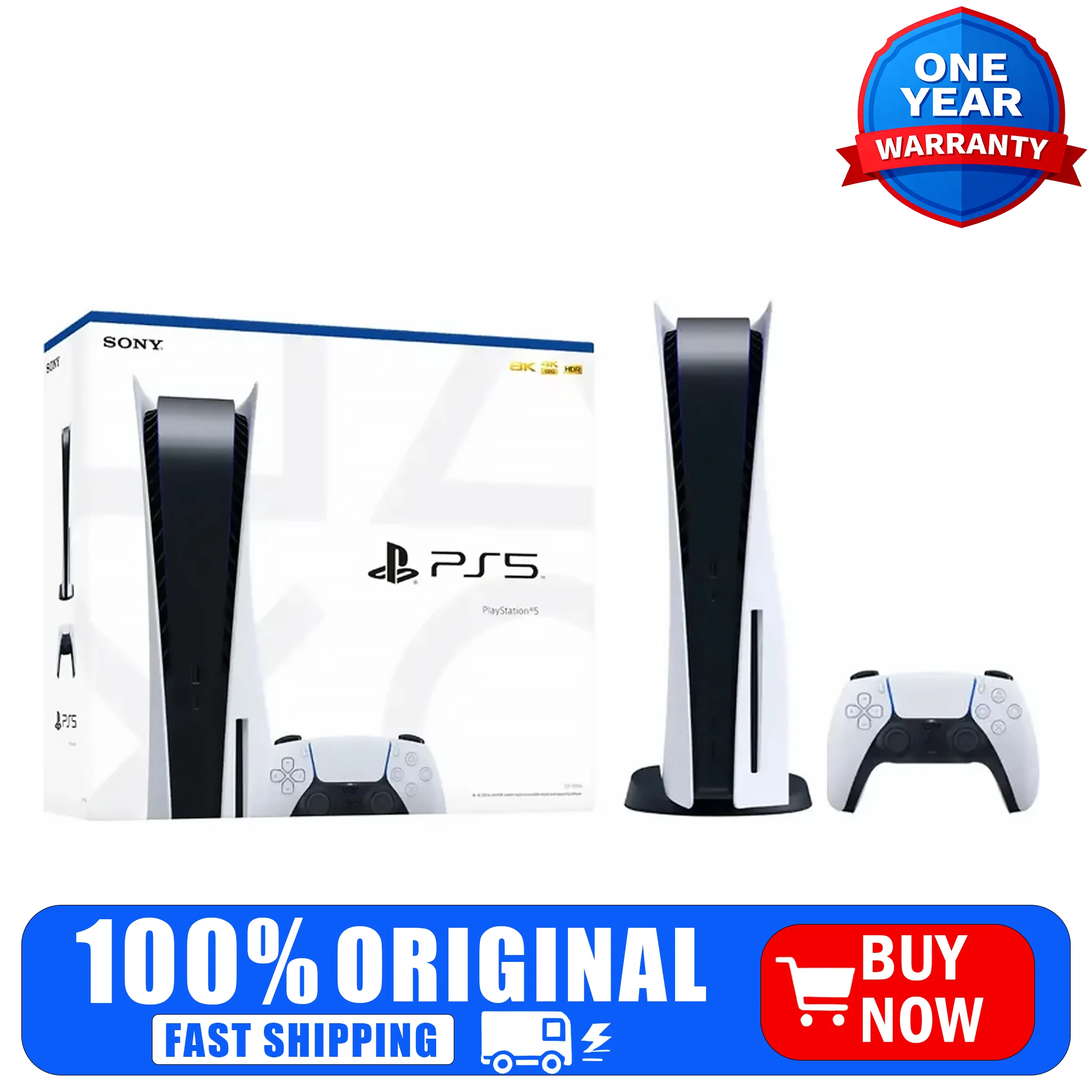 

Sony PlayStation 5 Disc Edition Gaming Console White
