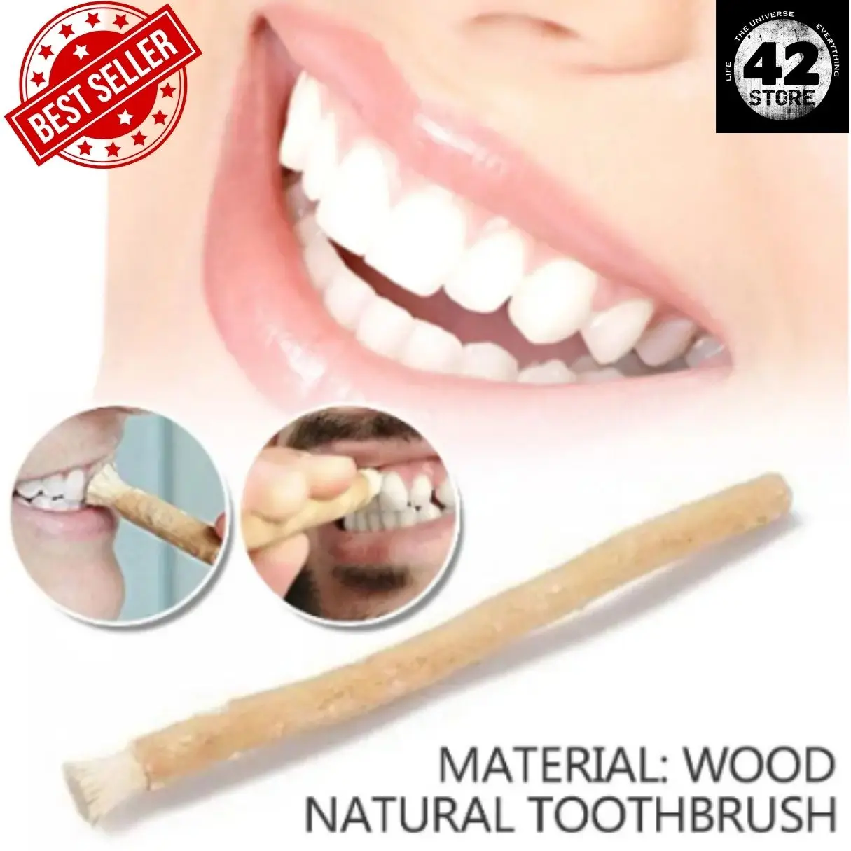 Miswak 10Pcs  Natural Toothbrush Traditional Miswak Manual Teeth Whitening Soft Travel Middle East