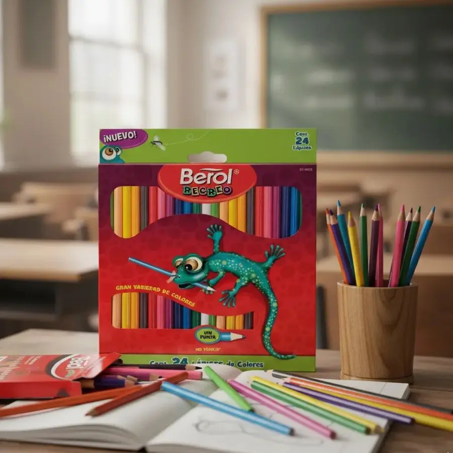 Colores Jungla Nueva Presentacion Berol 24pzas