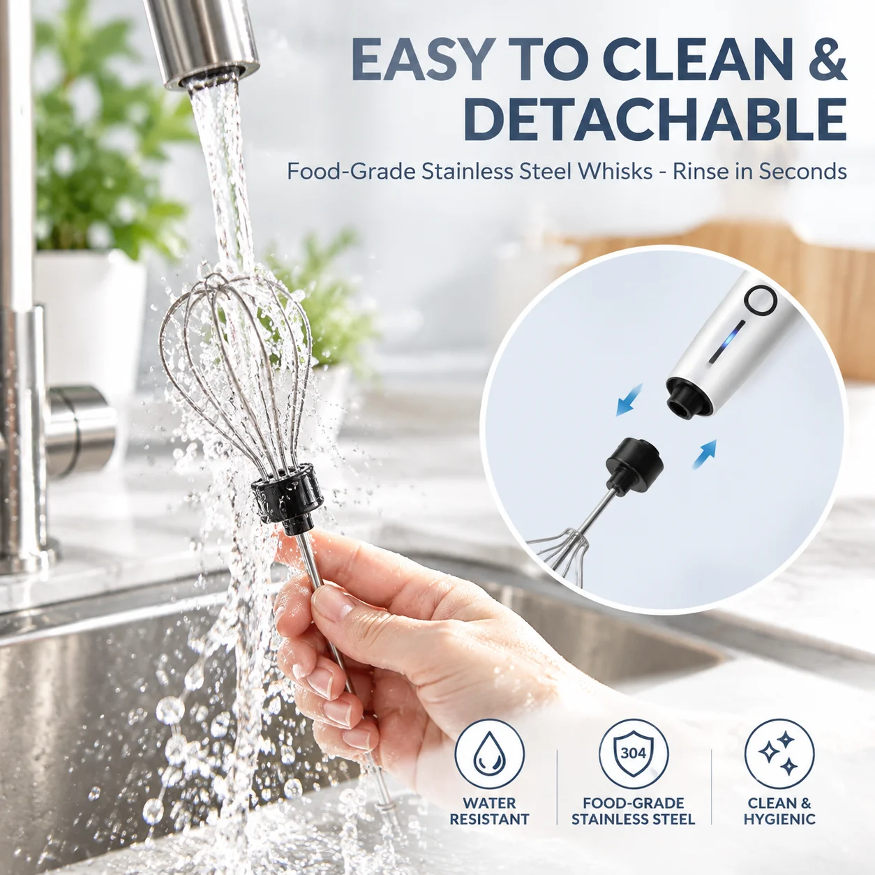 Espumador de leche eléctrico 3 - Electric Milk Frother Handheld reseña y precio