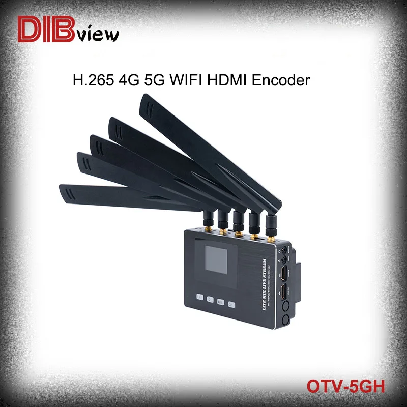 OTV-5GH HD 4G LTE 5G Wifi H.265 H264 Live Streaming IPTV Broadcast Encoder With SRT RTMPS RTSP RTMP HTTP HLS UDP