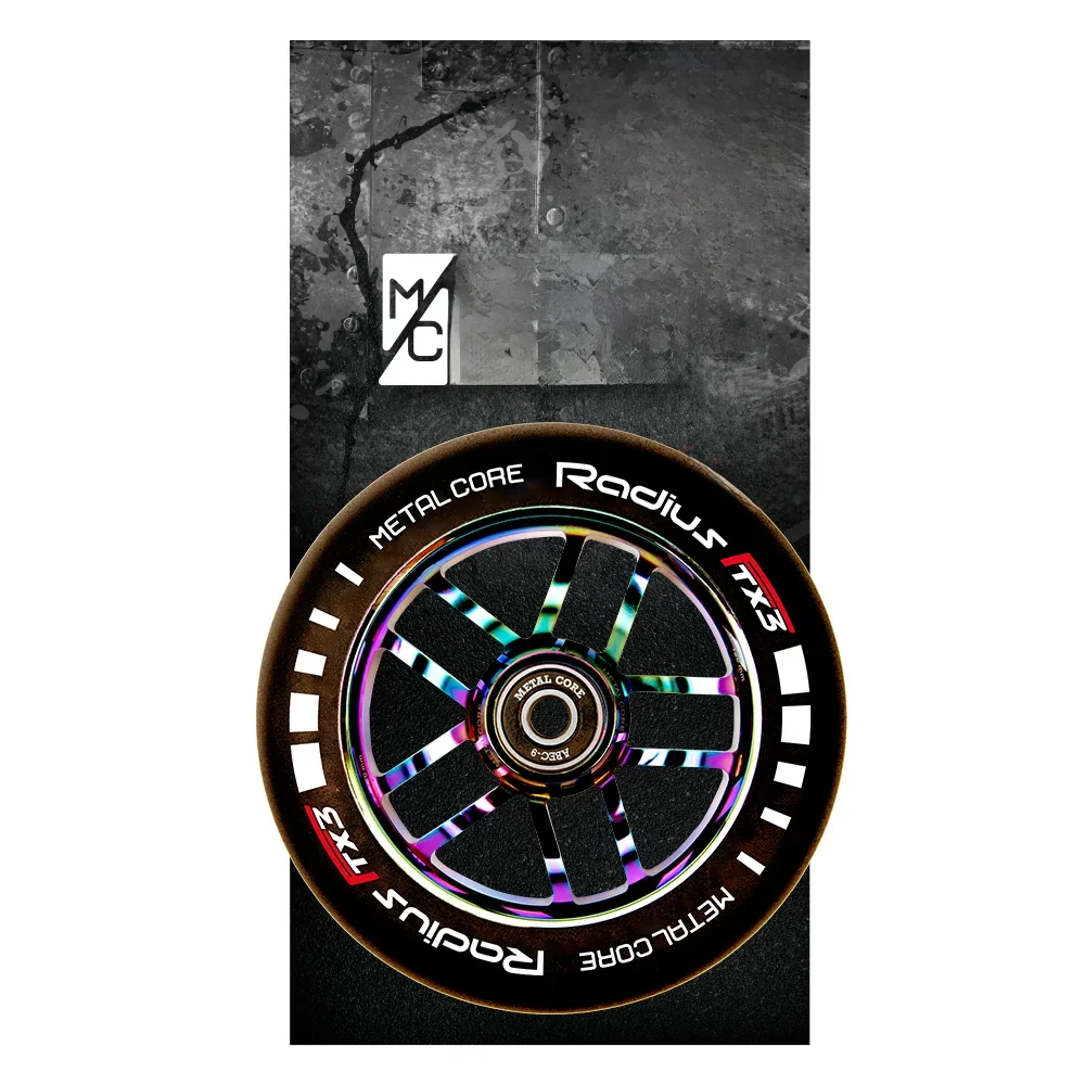 Roda do raio do núcleo do metal para o trotinette freestyle, diâmetro 120 mm