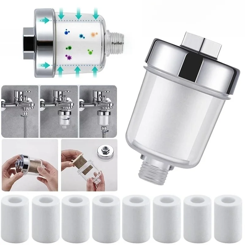 Kits de purificador de saída de água universal torneira filtro cozinha banheiro chuveiro doméstico