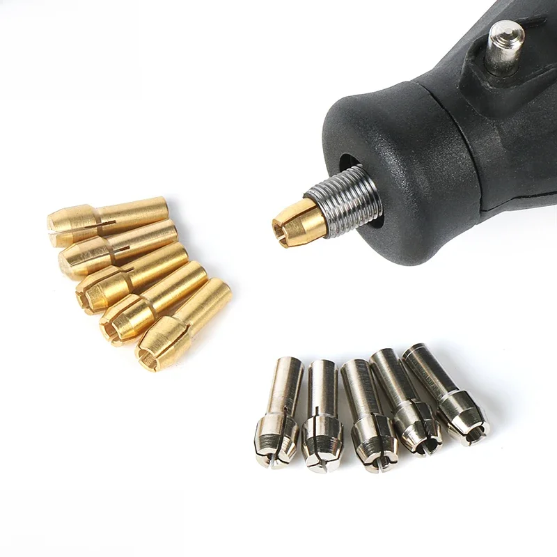 10szt Dremel Mini uchwyty wiertarskie Adapter uchwytu wiertarskiego Mikro tuleja zaciskowa do Dremel 4000 3000 Akcesoria Dremel do narzędzi obrotowych — zdjęcie 2
