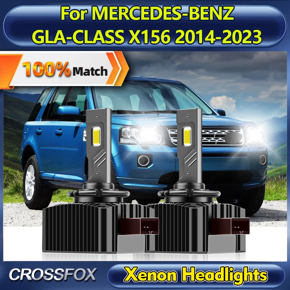 LED Headlight Bulbs 120W Xenon HID Headlamps 12V 6000K Super Bright For MERCEDES-BENZ GLA-CLASS X156 2014-2020 2021 2022 2023