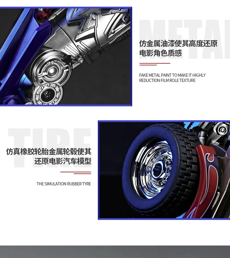 30CM Transformation Robot Toys Commander Optimus Alloy Robot Figuras Model Gift