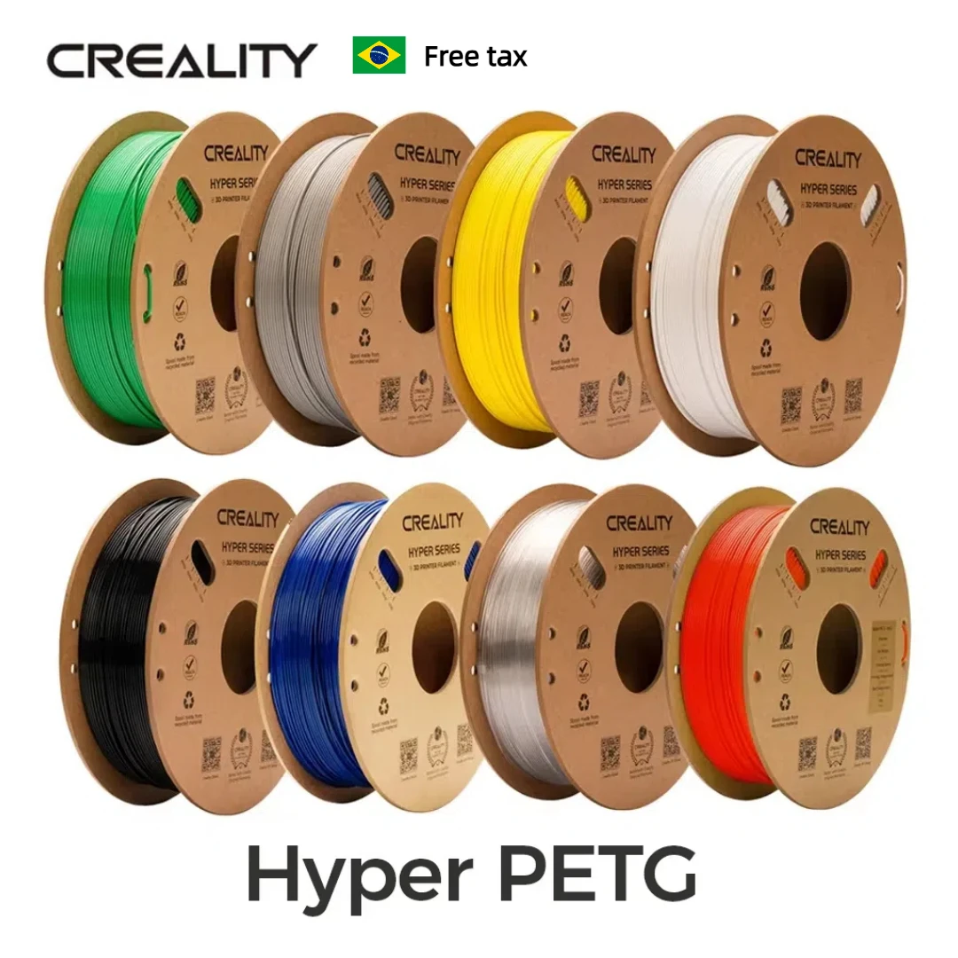 Filamento para Impressora 3D CREALITY Hyper PETG 1.75mm até 600mm/s à Prova d'Água Alta Velocidade Rápido PETG 1kg Precisão Dimensional ±0.03mm