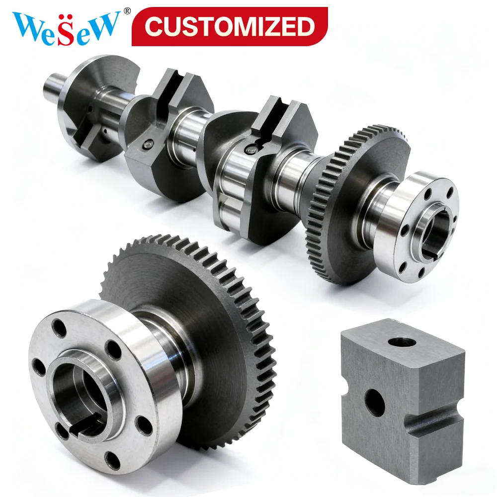 

Custom High-End Automotive Parts Stainless Steel CNC Machining Services Crankshafts Engines Crankshafts for Marine and Railway
