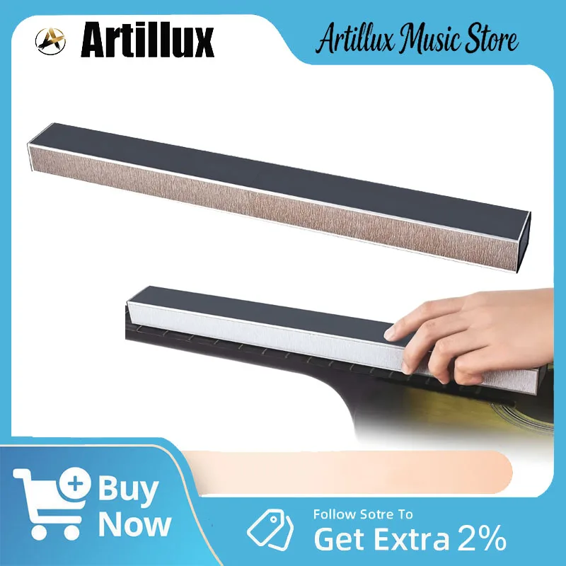 

Guitar Fret Sanding Leveler Beam Leveling Rod with Self-adhesive Sandpaper Repair Care Polishing Luthier Tools