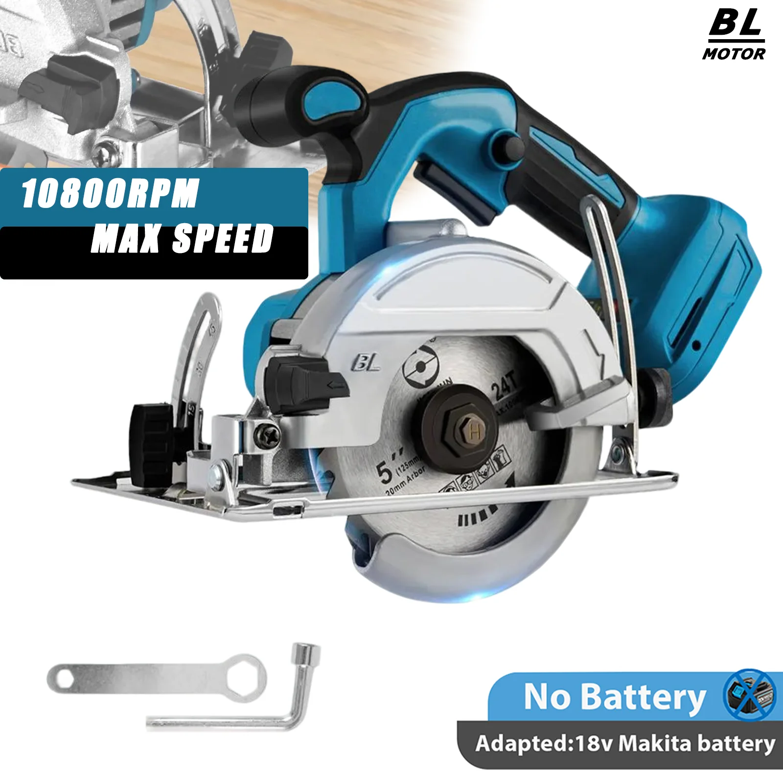 Makita – scie circulaire électrique Rechargeable sans balais, outil de coupe du bois sans fil haute puissance pour batterie 18V