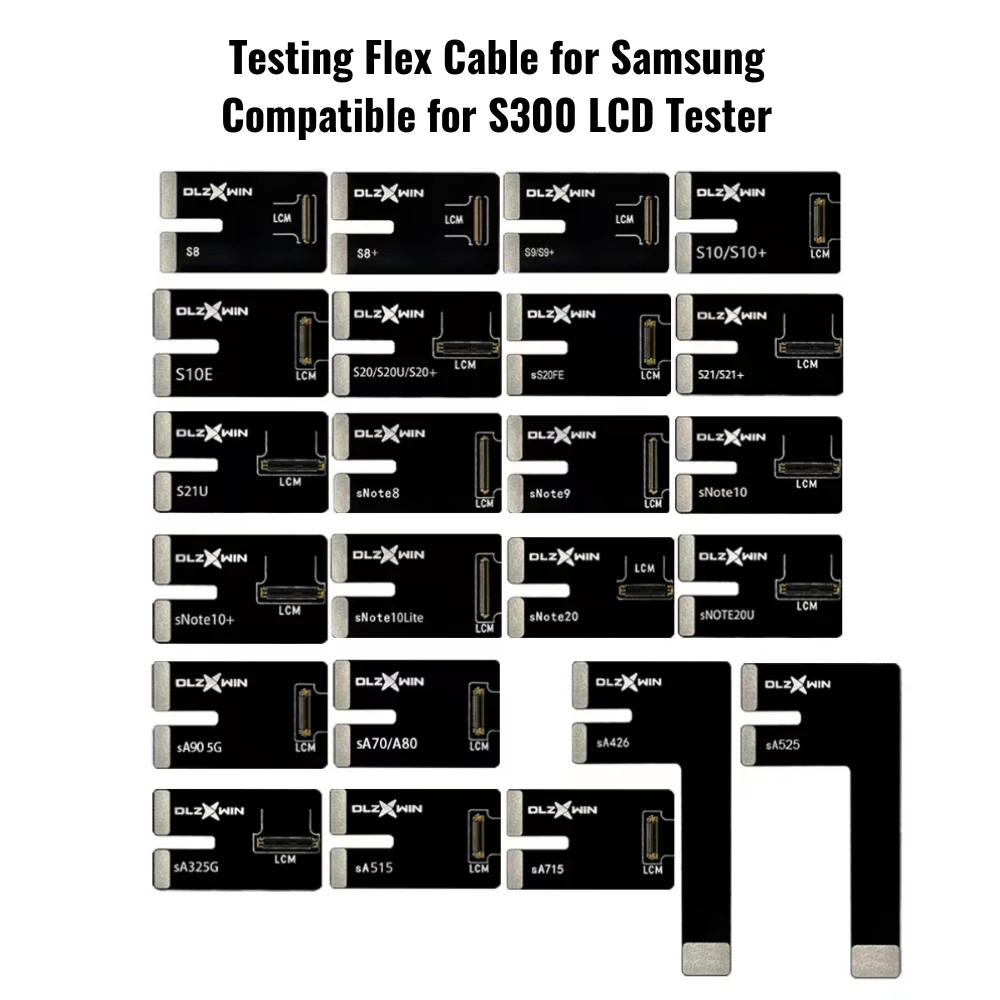 Cabo Flex para testes Samsung, testador LCD, compatível para TestBox DLZXWIN S300