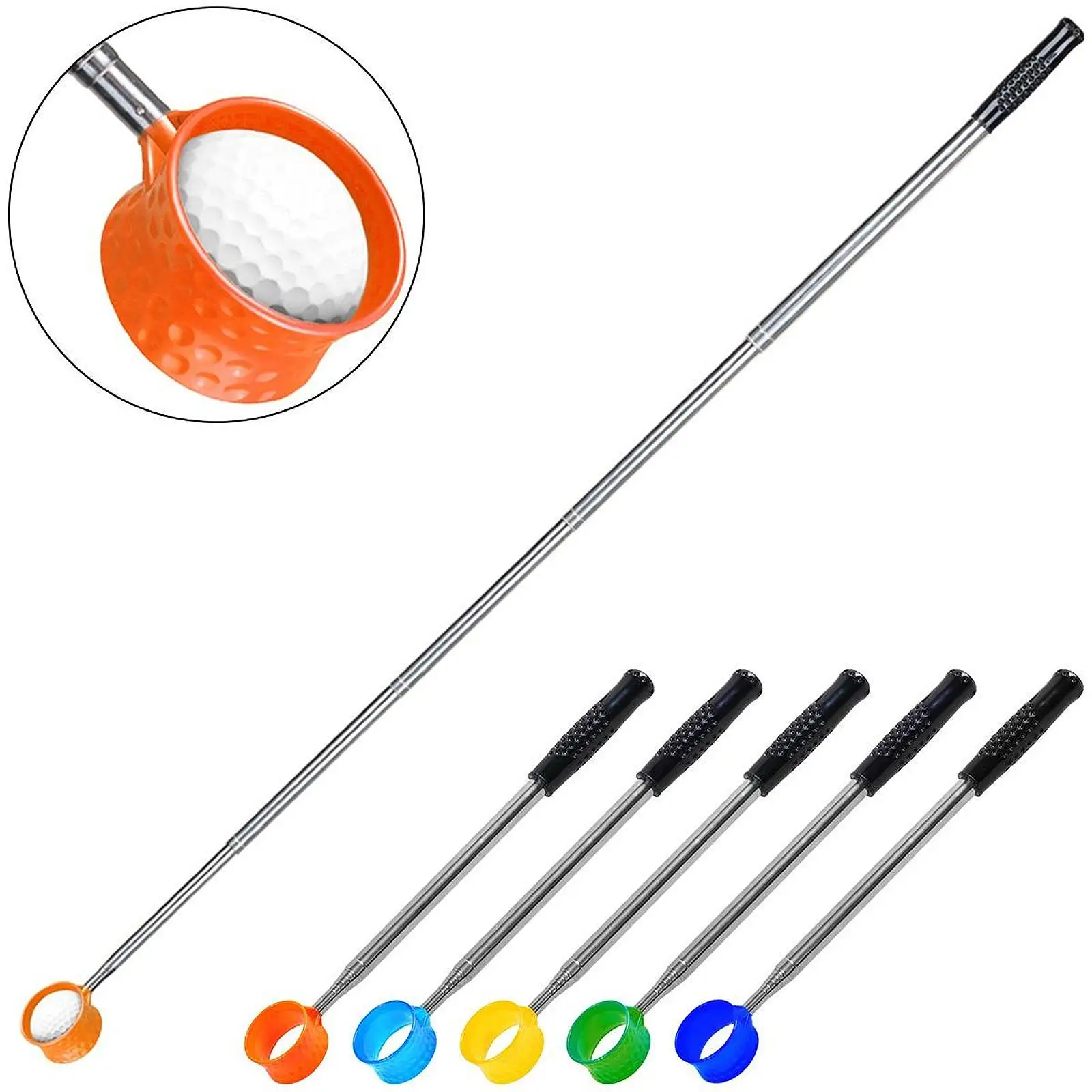 Golf Ball Retriever retrattile Grabber Park Golf Ball Collector Park pallina da Golf accessori per sport all\'aria aperta