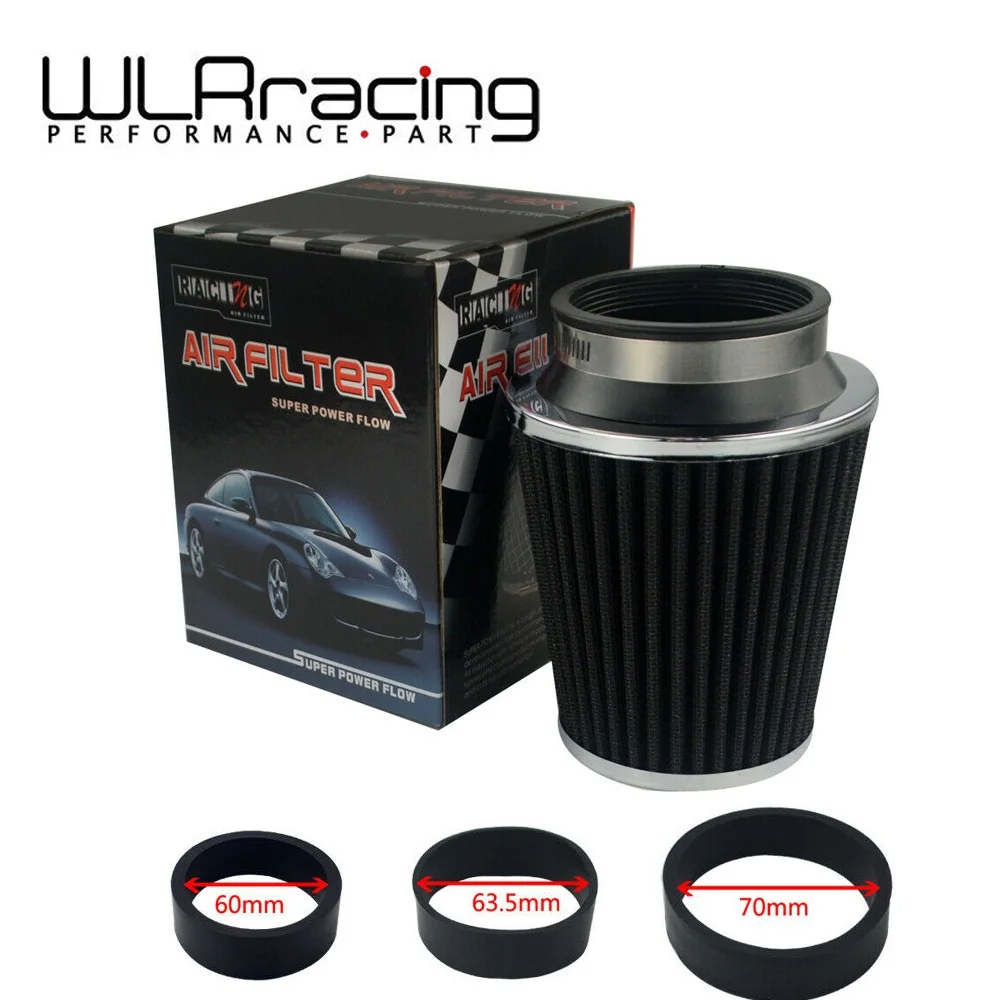 Universal Car High Flow Cold Air Intake Air Inlet Air Intake System Mushroom Head Air Filter Neck 76mm/70mm/63.5mm/ 60mm