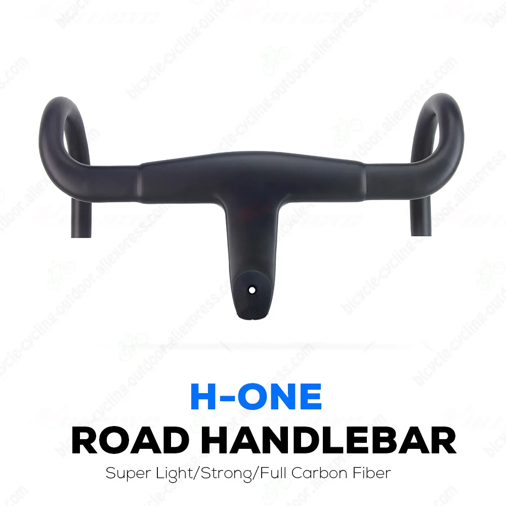 Road Bicycle Integrated Handlebar T800 Carbon Width 390/400/420/440mm Fork Steer Diameter 31.8mm /28.6mm Bike Integrated Bar