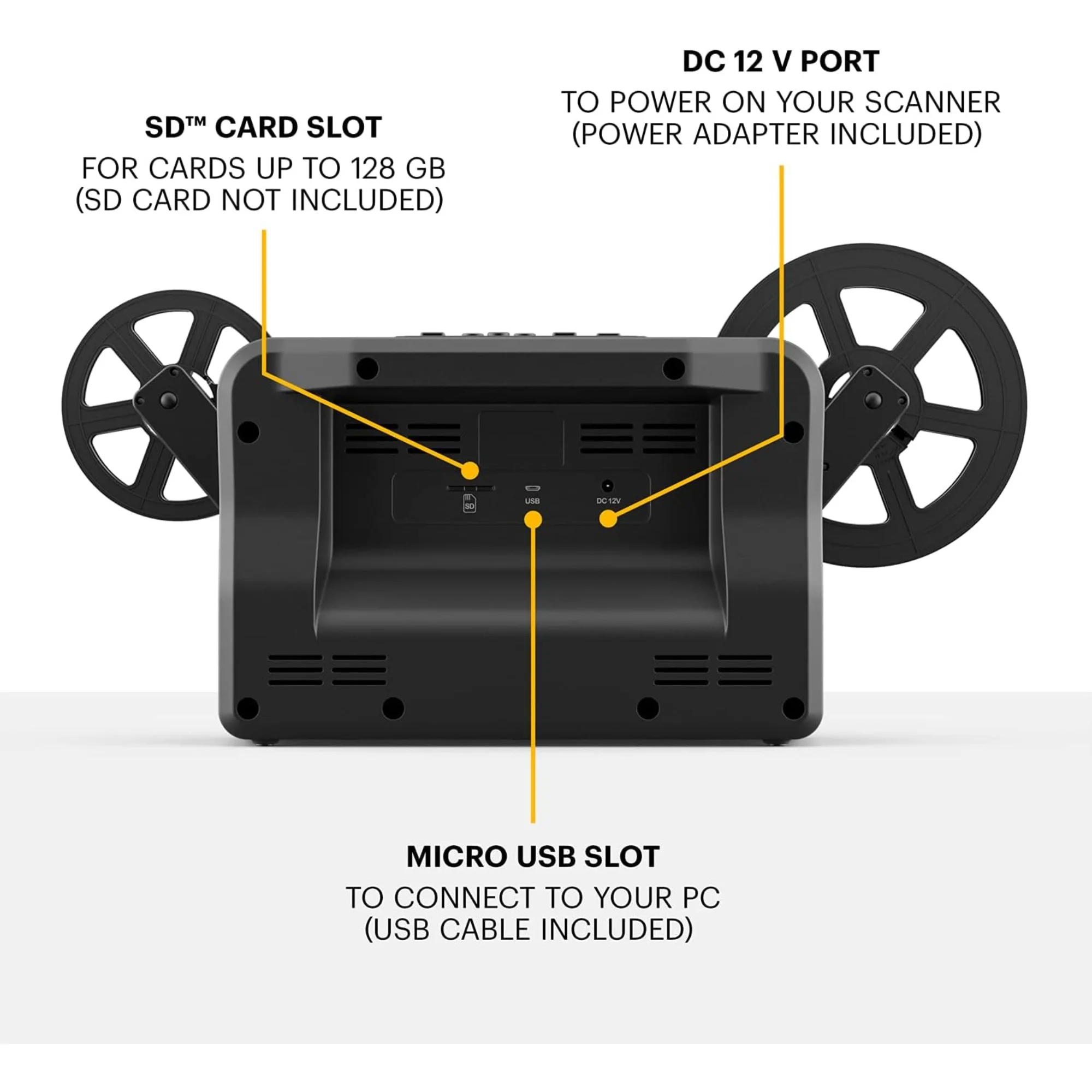 Kodak REELS Scanner e convertitore per pellicole da 8mm e Super 8, Scanner a scorrimento con schermo grande da 5"