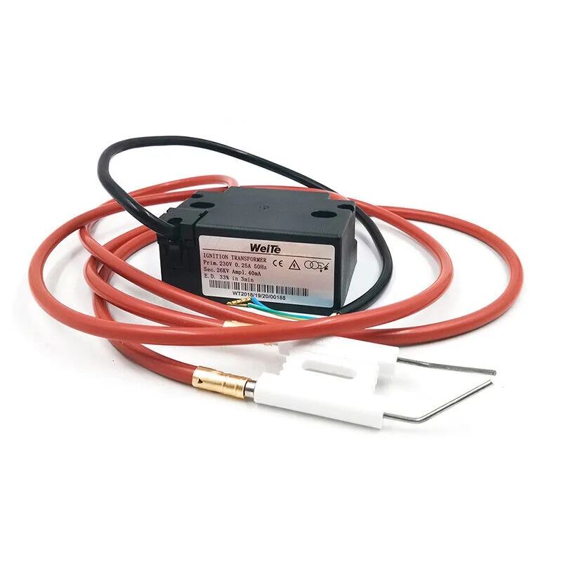 Burner Igniter 230V Fuel Ignition Pulse Transformer Waste Oil Heater Ceramic Burner Ignition Ignition Electrode Ignition Cable