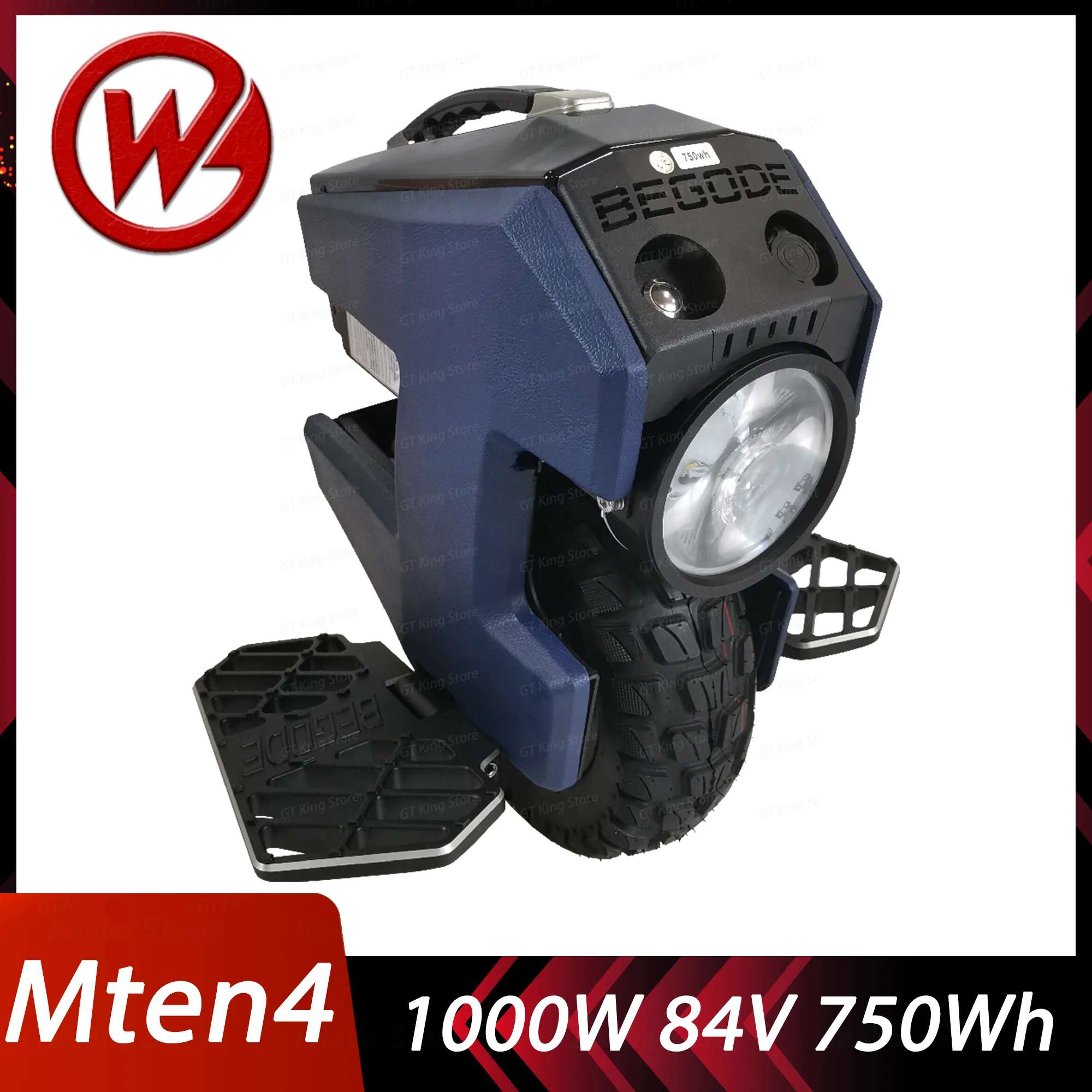 (In Stock)Begode Mten4 Electric Unicycle Gotway New Monocycle 84V 750Wh 1000W Smart 11inch Wheel Mten 4 Electric Monowheel