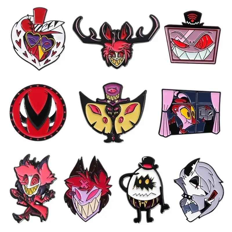 Broches en émail de dessin animé mignon, broche en métal, Badge à revers pour sacs à dos, décoration de vêtements, bijoux de fête, accessoires, cadeaux pour amis